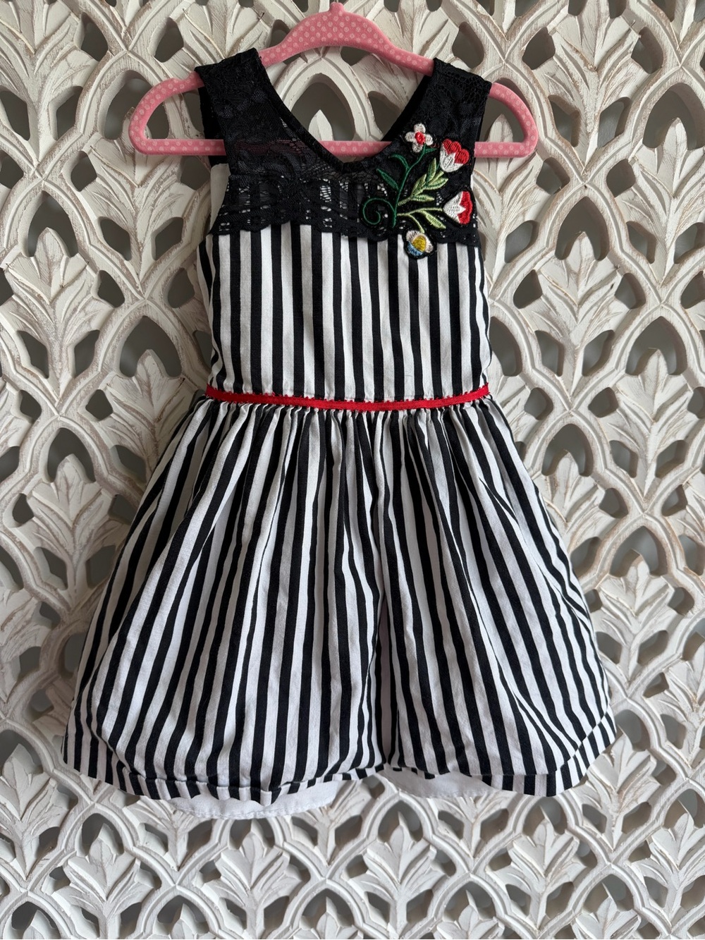 Pastourelle by Pippa & Julie Striped Floral Dress Size 2T